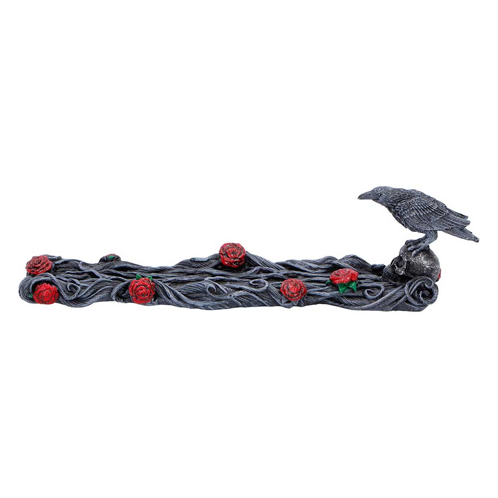 Raven and Roses Gothic Incense Burner