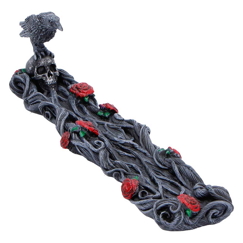 Raven and Roses Gothic Incense Burner