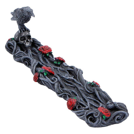 Raven and Roses Gothic Incense Burner