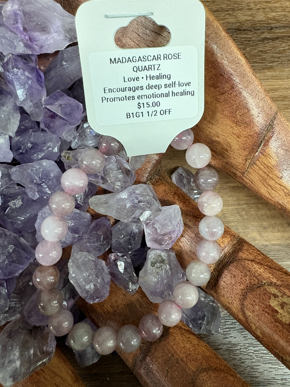Madagascar Rose Quartz Bracelet 8mm
