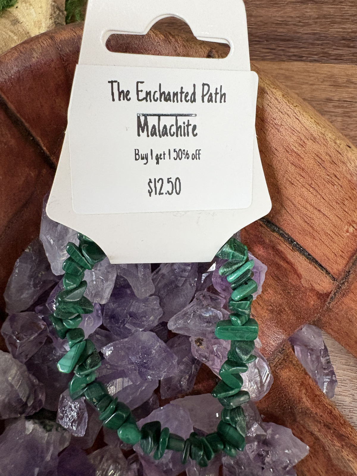 Malachite Chipped Bracelet