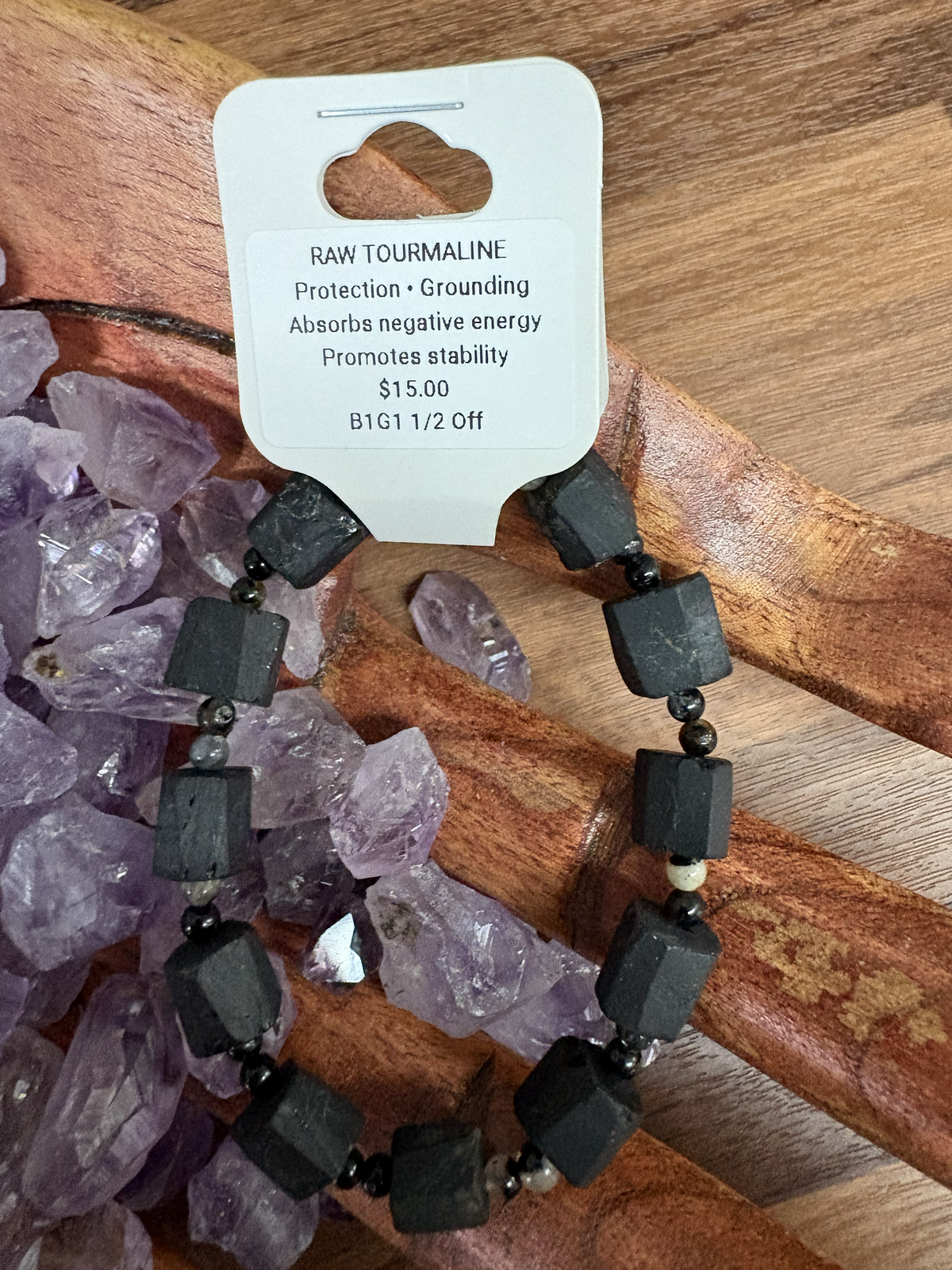 Raw Tourmaline Bracelet
