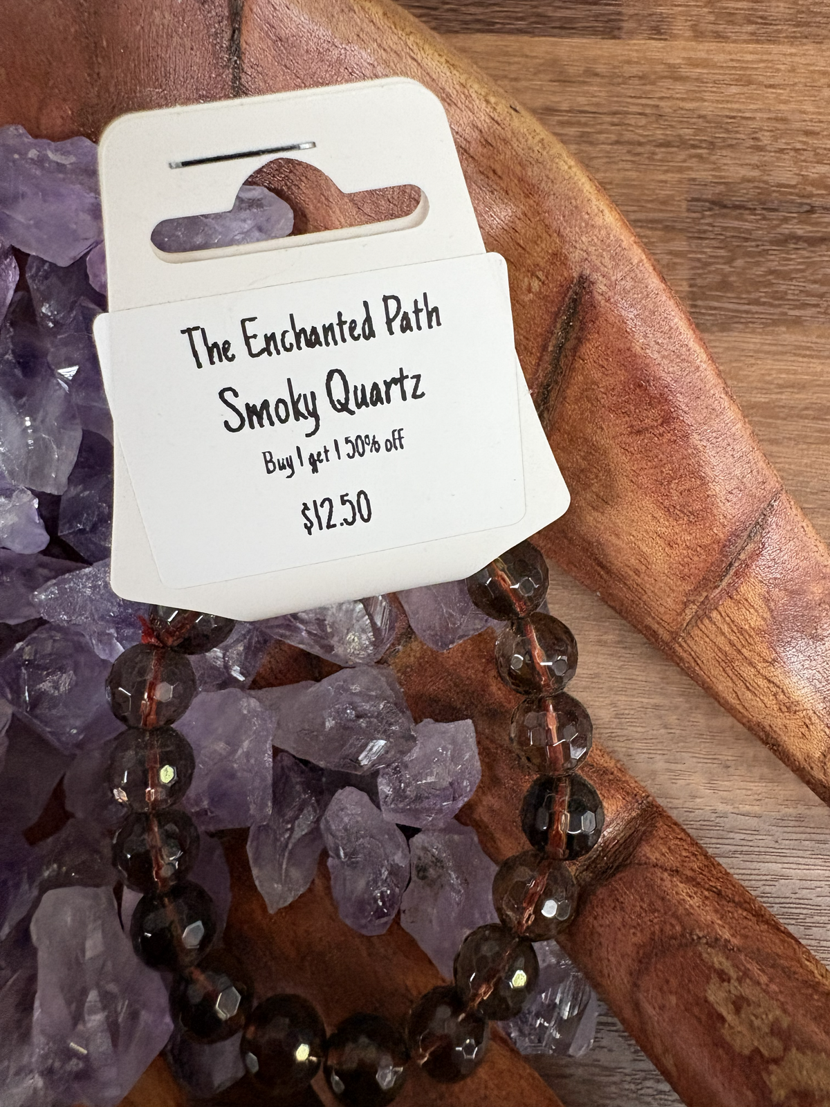 Smoky Quartz Facet Bracelet