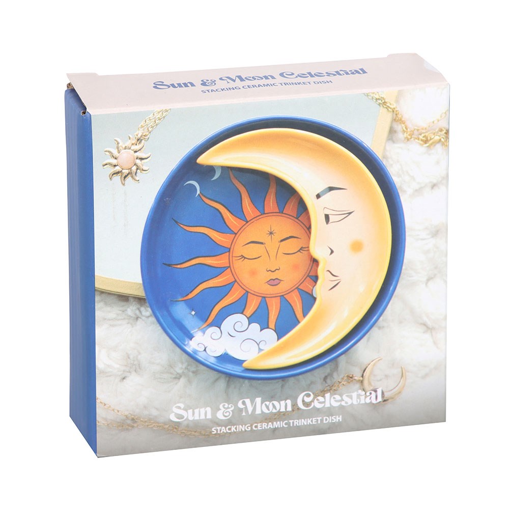Sun and Moon Stacking Trinket Dish Set