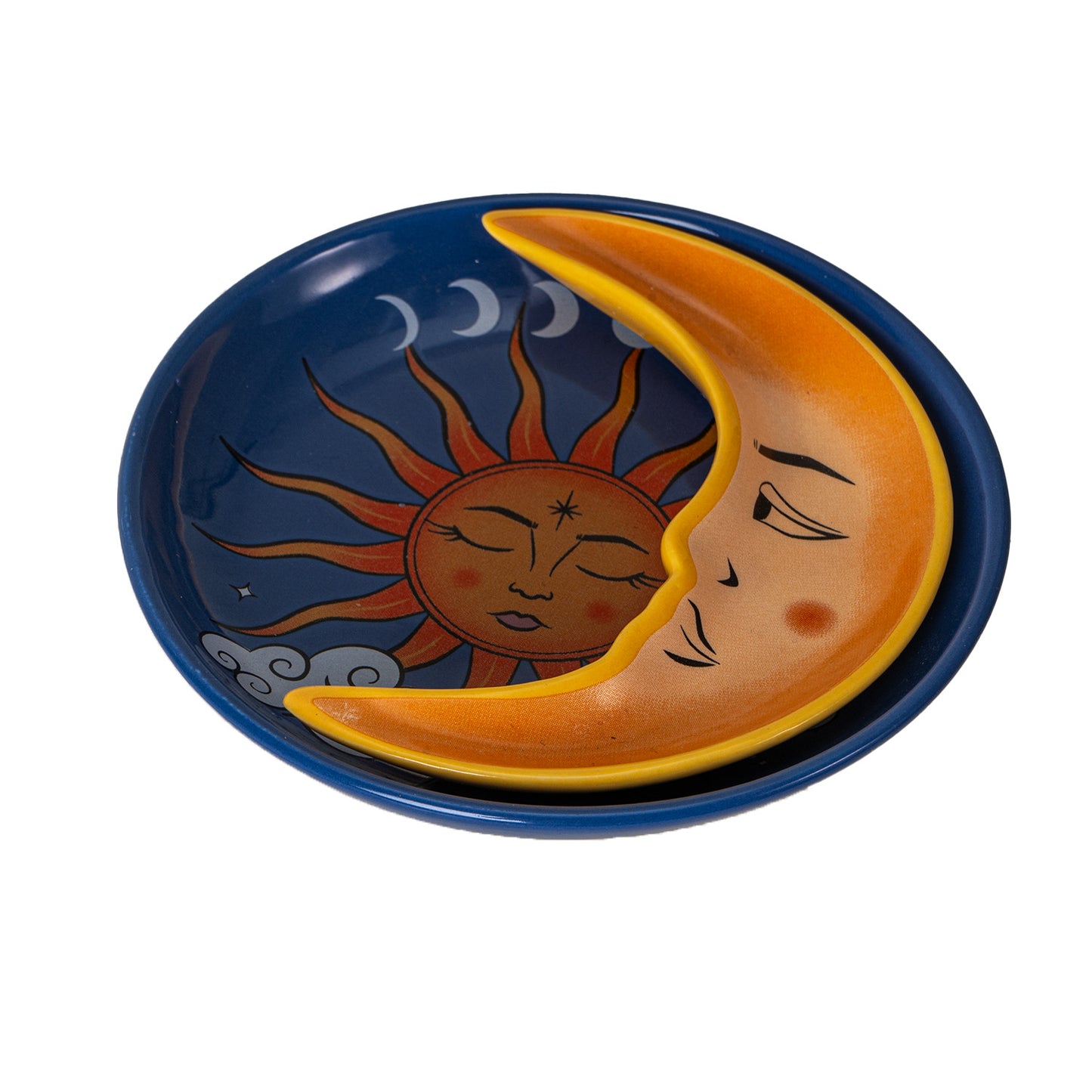 Sun and Moon Stacking Trinket Dish Set