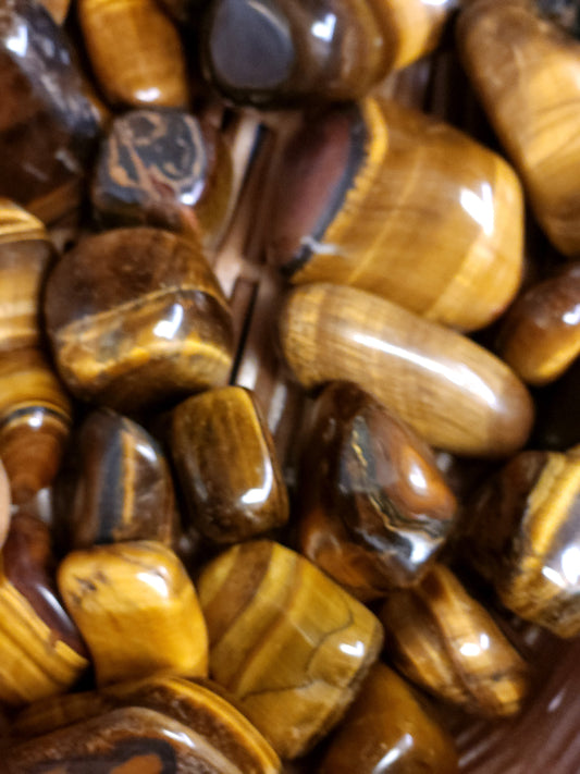 Tigers Eye Tumbled Stone