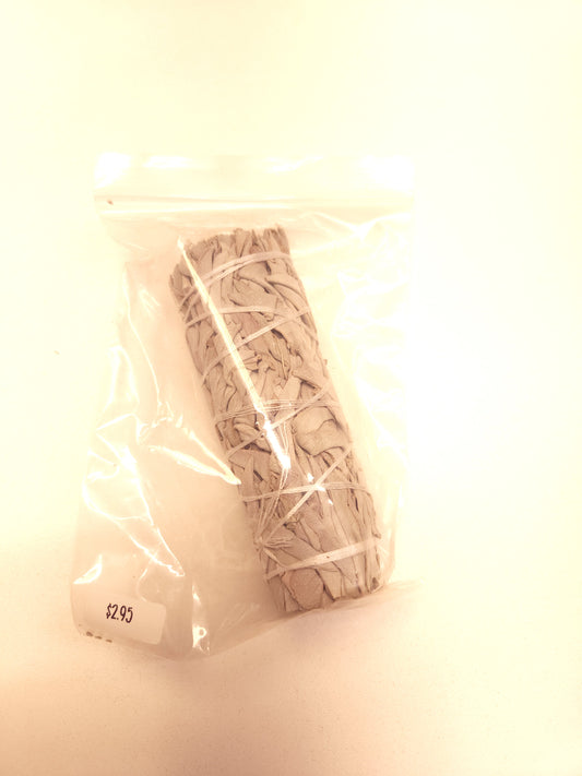 White Sage Smudge Stick – Energy Cleansing, Purification & Meditation Bundle